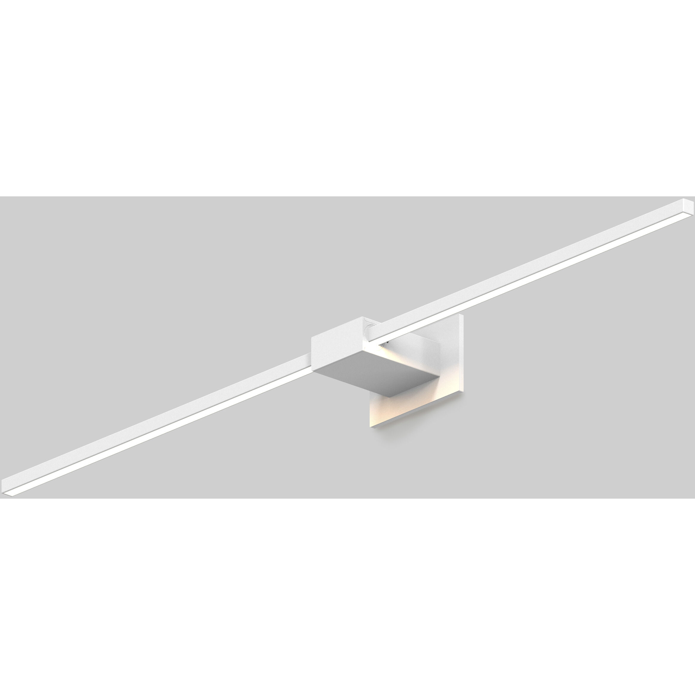 Z-Bar LED 4 inch Matte white Wall Sconce Wall Light, Center Mount